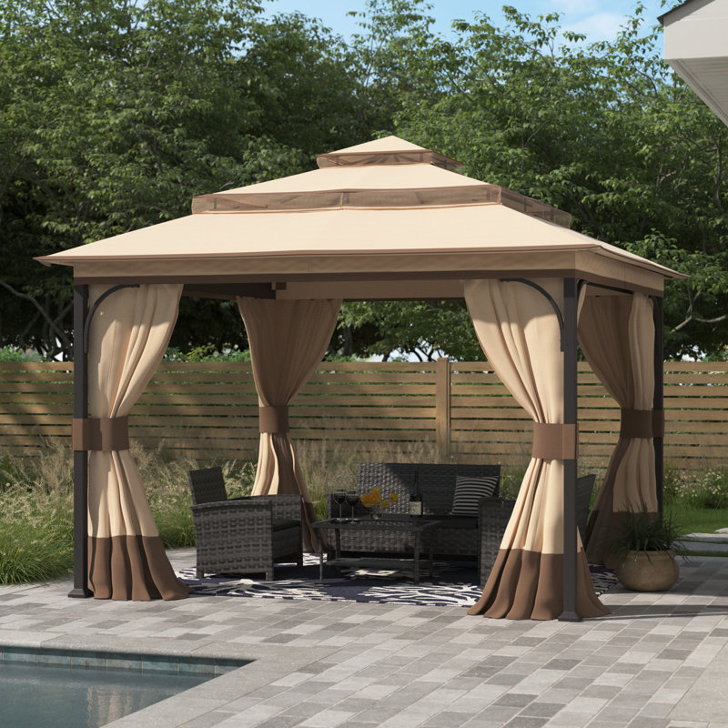 Sand & Stable Edmonton 13 Ft. W x 13 Ft. D Steel Patio Gazebo & Reviews